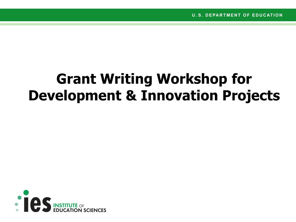 Educational grant writing workshops